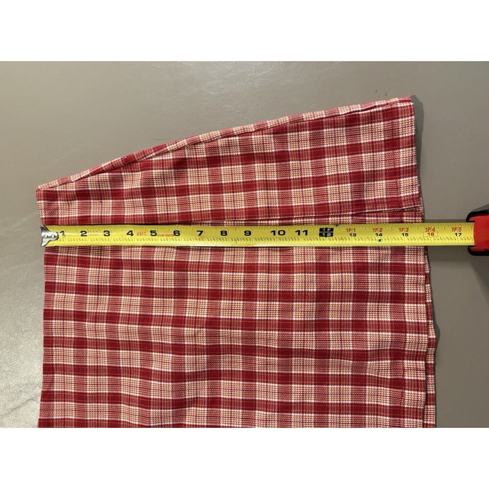 Women’s Brandy Melville John Galt Cara Plaid Mini Skirt Red Beige XS Preppy Y2K - Picture 6 of 6